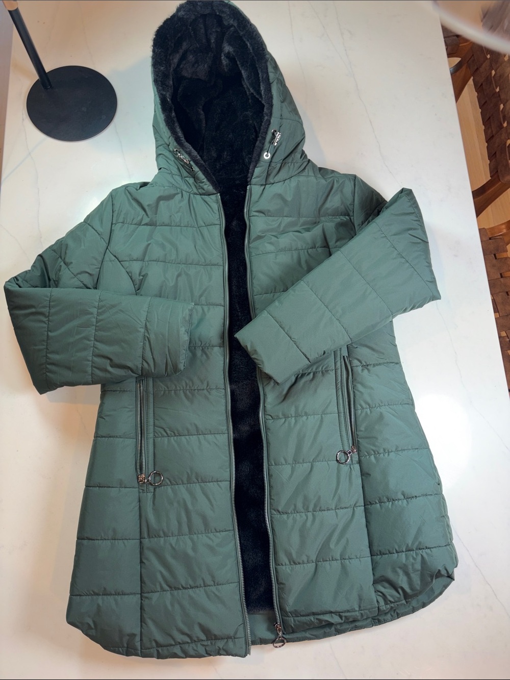 Women’s Hooded fur lined Puffer Coat